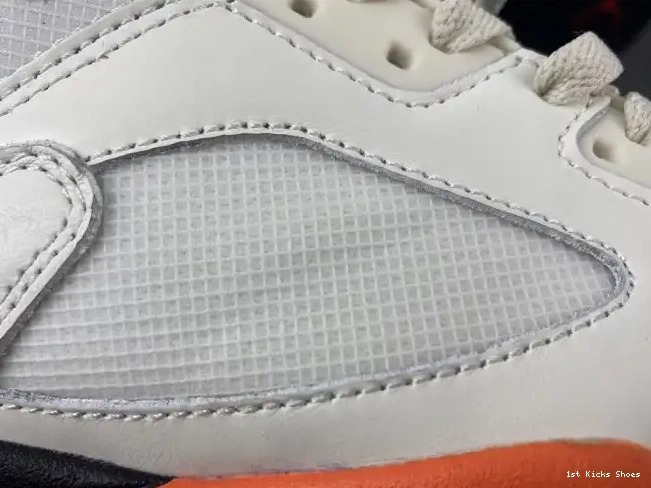 1st Kicks Shoes 5 DC1060-100 Jordan Retro Orange Total 0525